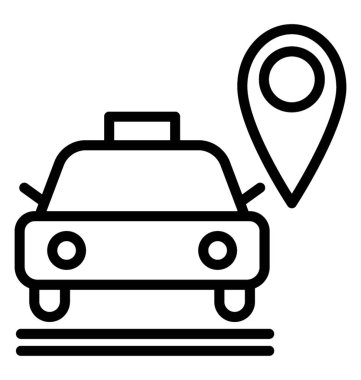 Araba gezinti vektör simgesi