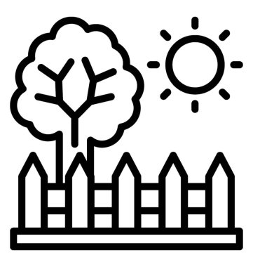 Bahçe Çiti vektör simgesi