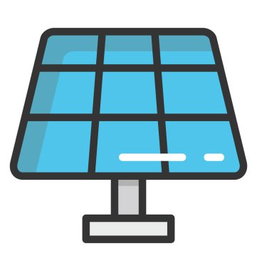 solar panel vektör simgesi