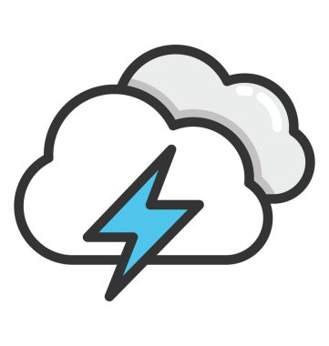 Fırtına vektör simgesi