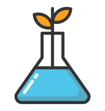 Botanik vektör simgesi