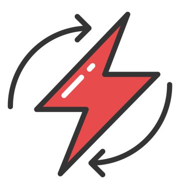 Enerji geliştirme vektör simgesi