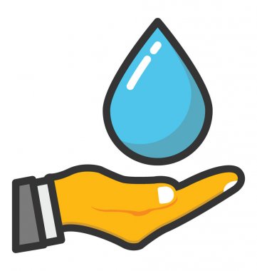 Dünya Su günü vektör simgesi