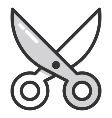 Makas vektör simgesi