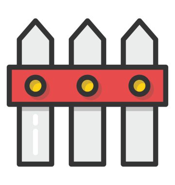 Çit vektör simgesi