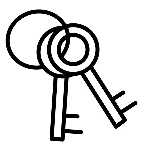 钥匙矢量图标 — 图库矢量图片