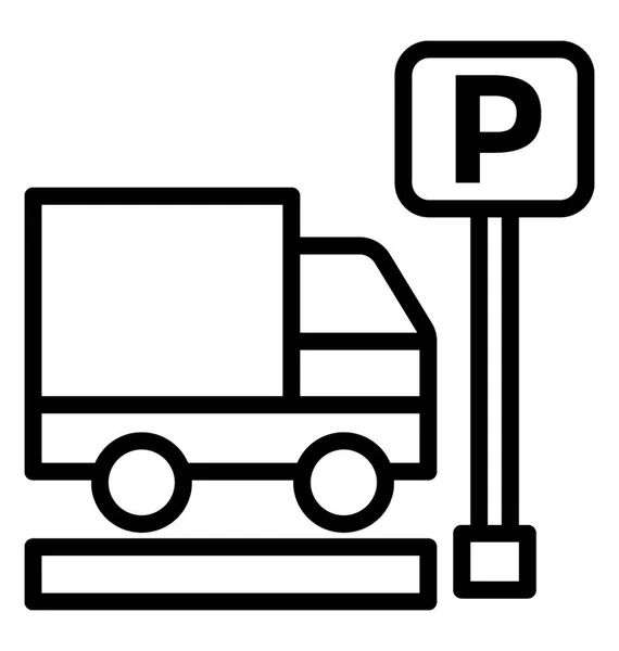 Значок вектора парковки — стоковый вектор
