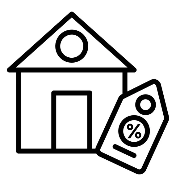 Interest Rate Vector Icon — Stock Vector
