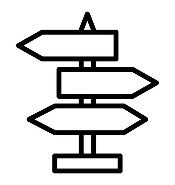 Wegweiser-Symbol — Stockvektor