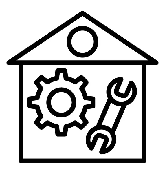 House Renovation Vector Icon — Stock Vector