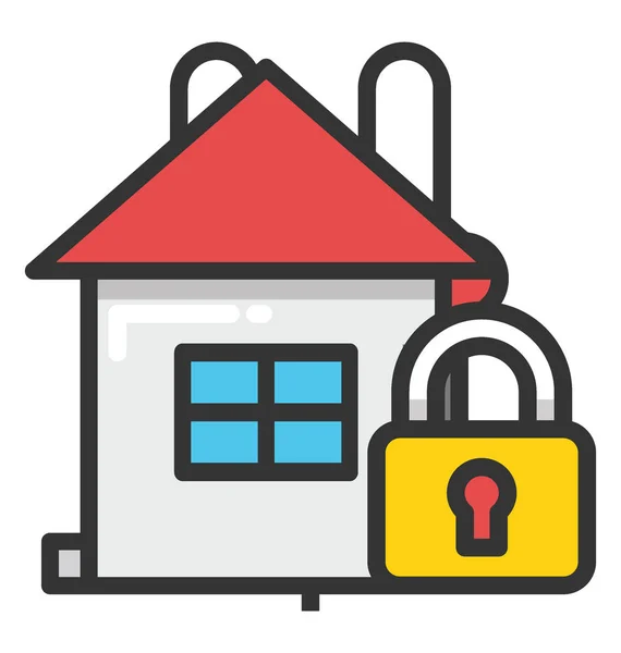 Vektorová ikona ochrany domova — Stockový vektor