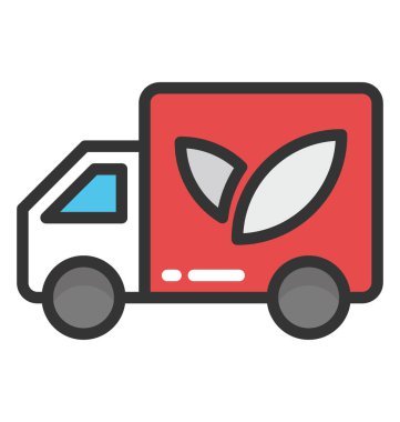 Ekolojik Taşımacılık/Nakliyat vektör simgesi