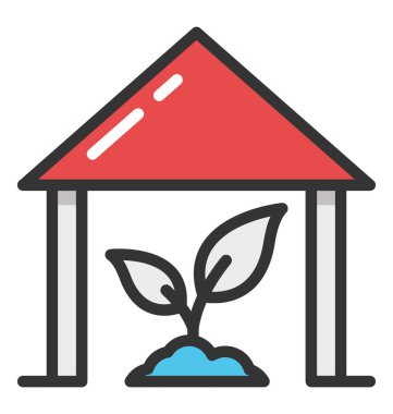 Tarım House vektör simgesi