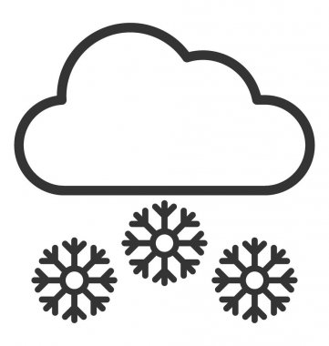 Kar düşen vektör simgesi