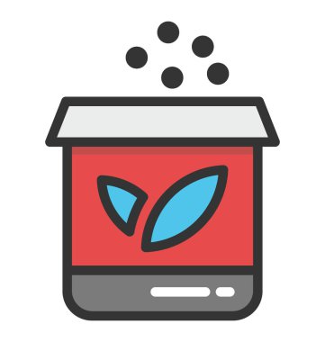 Tohum çanta vektör simgesi