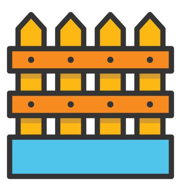 Çit vektör simgesi