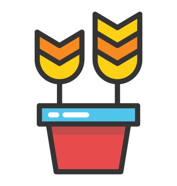 Pot arpa vektör simgesi