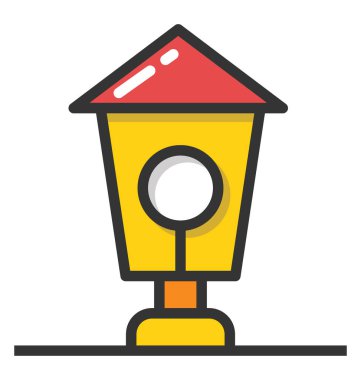 Sokak lambası vektör simgesi