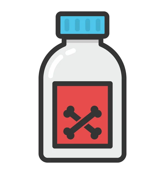 Vergif fles Vector Icon — Stockvector