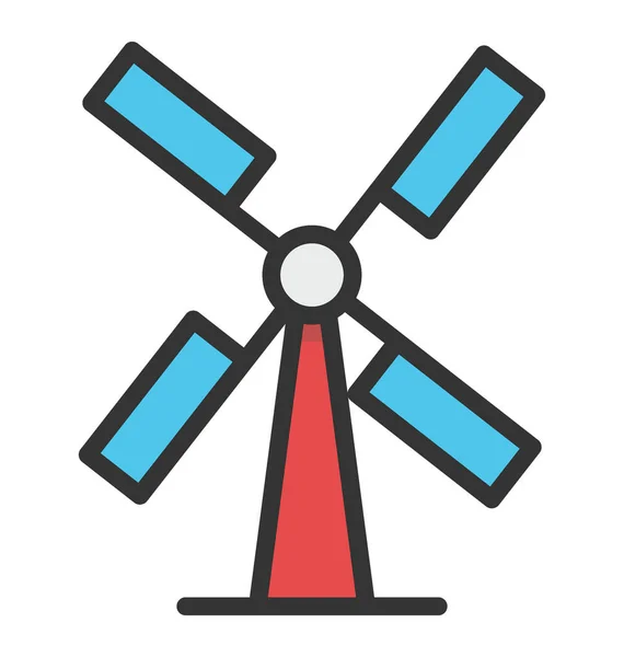 Icono de vector de energía eólica — Vector de stock