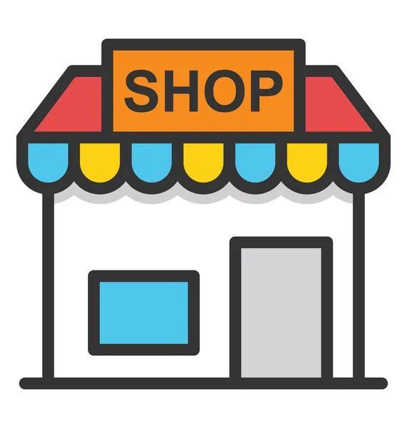 Shop-Vektor-Symbol — Stockvektor