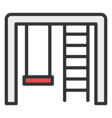 Salıncak vektör simgesi