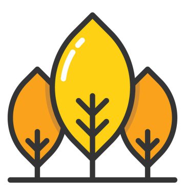 Yeşillik vektör simgesi