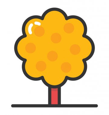 Lale kavak vektör simgesi