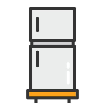 Buzdolabı vektör simgesi
