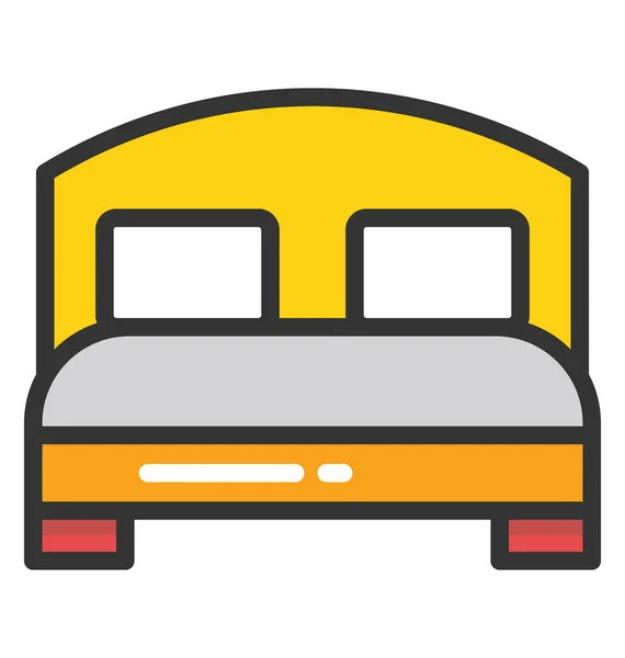 Dormitorio Vector Icono — Vector de stock