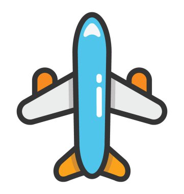 uçak vektör simgesi