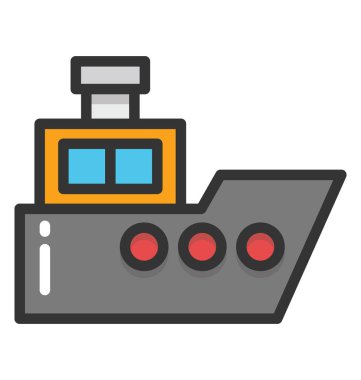 gemi vektör simgesi