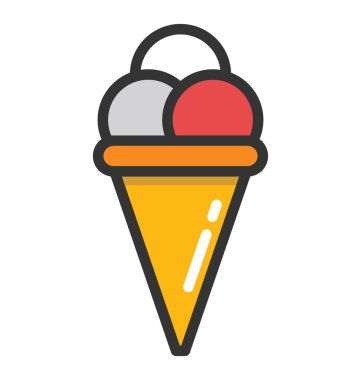 dondurma vektör simgesi