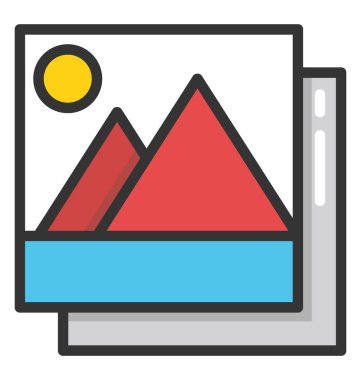 Resimleri vektör simgesi