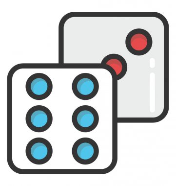 Casino Dice vektör simgesi