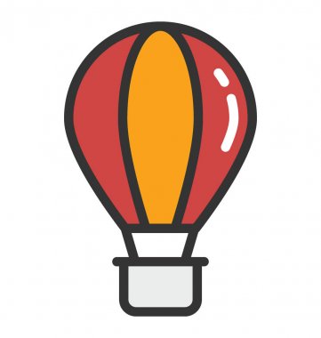 sıcak hava balonu vektör simgesi