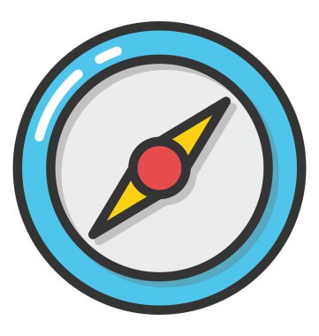 Pusula vektör simgesi