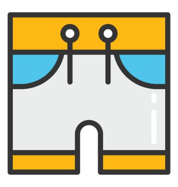 Pantolon altında vektör simgesi