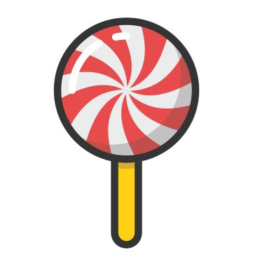 Sarmal Lolly vektör simgesi