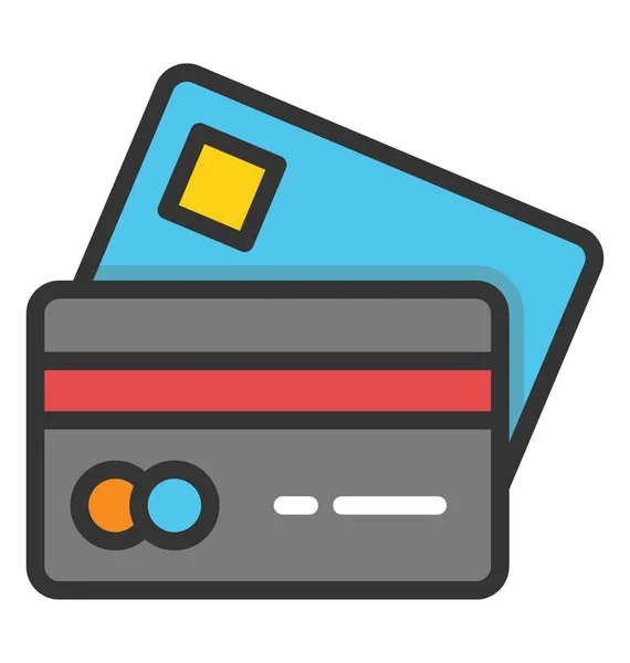 Kreditkortsvektor ikon — Stock vektor