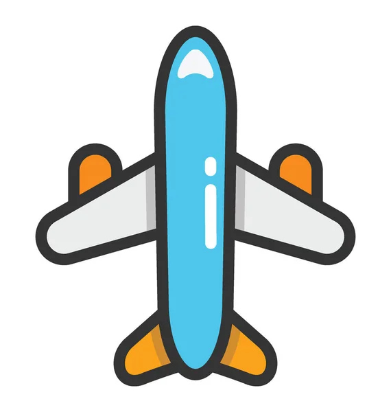 Plane Vector Icon — Stock Vector