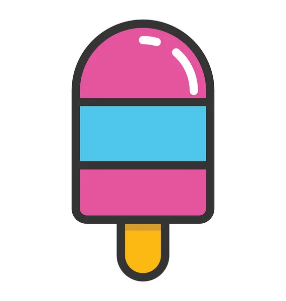 Ícone do vetor Popsicle — Vetor de Stock