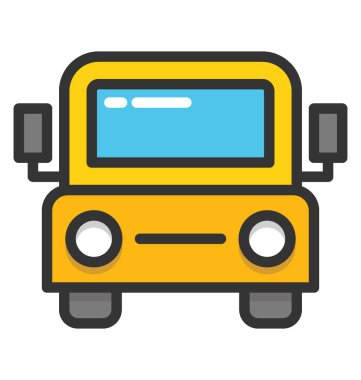 otobüs vektör simgesi