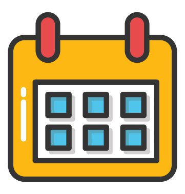 Takvim vektörü simgesi