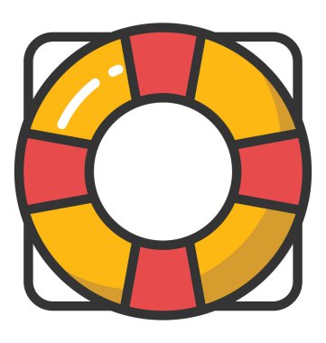 Cankurtaran vektör simgesi