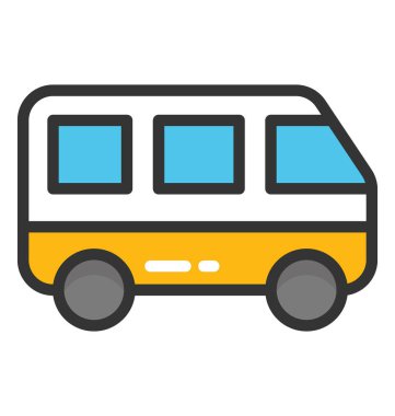 otobüs vektör simgesi