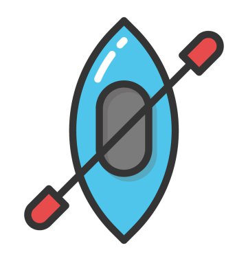 Kayık vektör simgesi