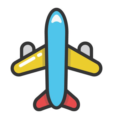 Uçak vektör simgesi
