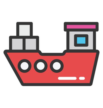 gemi vektör simgesi