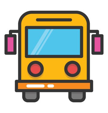 otobüs vektör simgesi